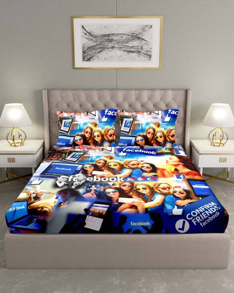 Buy Blue Bedsheets for Home & Kitchen by BELLA CASA Online