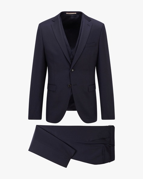 navy blue boss suit