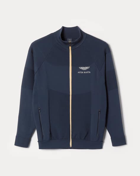 AMR Aston Martin ジャケット ネイビー Buy Men Navy AMR Wings Sports Jacket Online at The