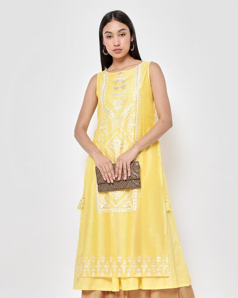 Buy Mustard Yellow Leggings for Women by AVAASA MIX N' MATCH