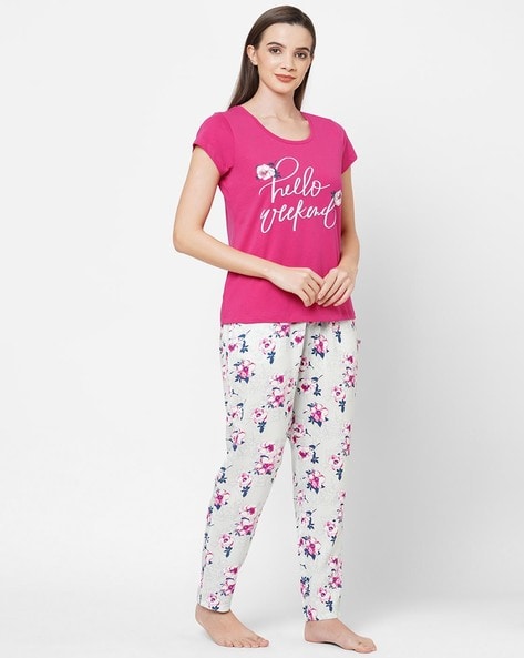 Lucky Brand Women's Pajamas Tee Tank Short Pant 4 pcs Set XXL Pink Floral  A13-63