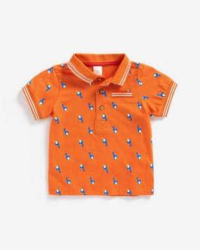 mothercare Bird Print Polo T-shirt-picture-52