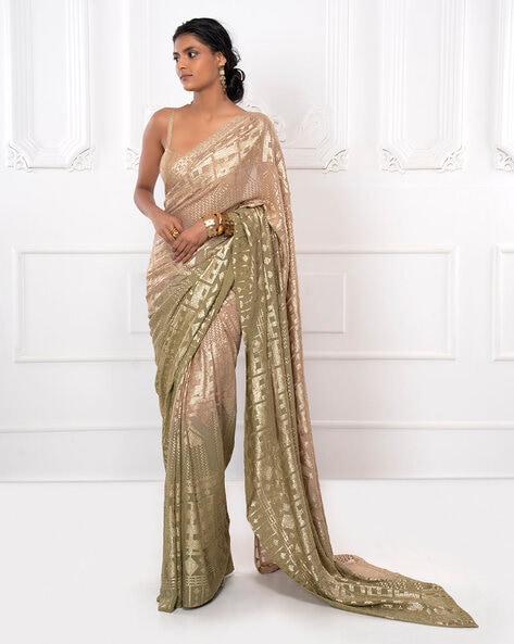 Buy Gold Sequins Cold Shoulder Blouse Party Wear Online at Best Price |  Cbazaar