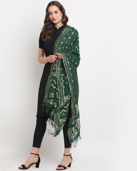 Jacquard Dupatta with Woven Pattern Price in India