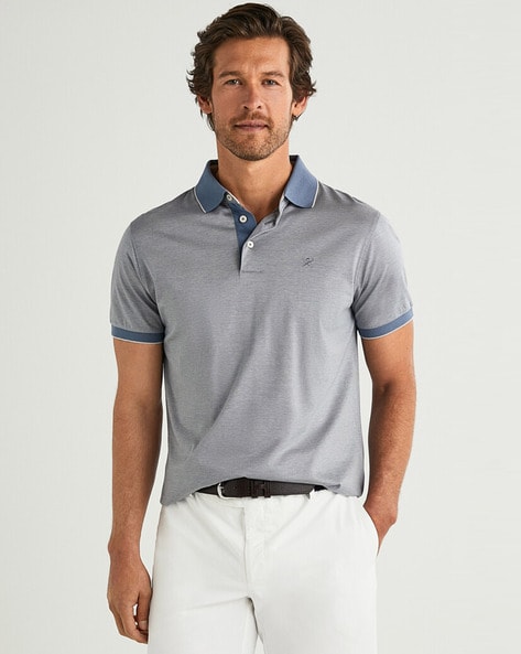 slim polo shirts men