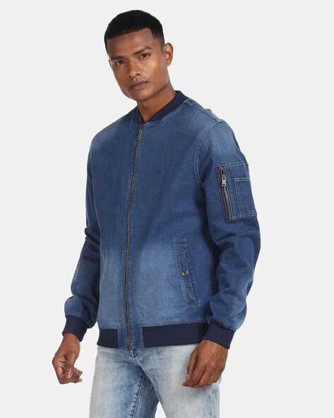 Blue jean hotsell bomber jacket