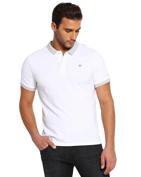 Polo T-shirt With Signature Branding | truongquoctesaigon.edu.vn