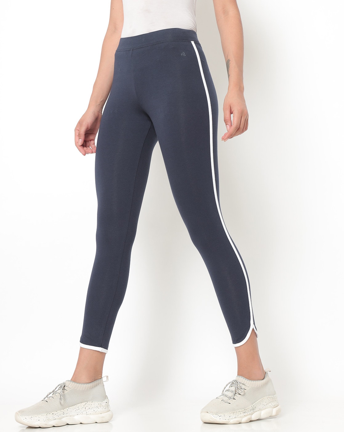 Jockey Women's Women's Contrast Side Piping Cotton Elastane Stretch Legging  AW73 – Online Shopping site in India