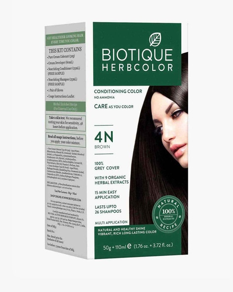 Biotique Herbcolor Conditioning Color Natural Black 1 50 g  110 ml   JioMart