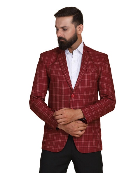 checked tweed suit