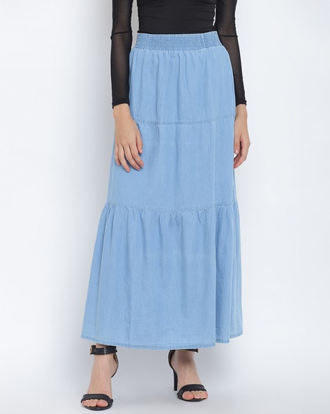 Buy H&M Denim & Jeans Skirts online - Women - 31 products | FASHIOLA INDIA
