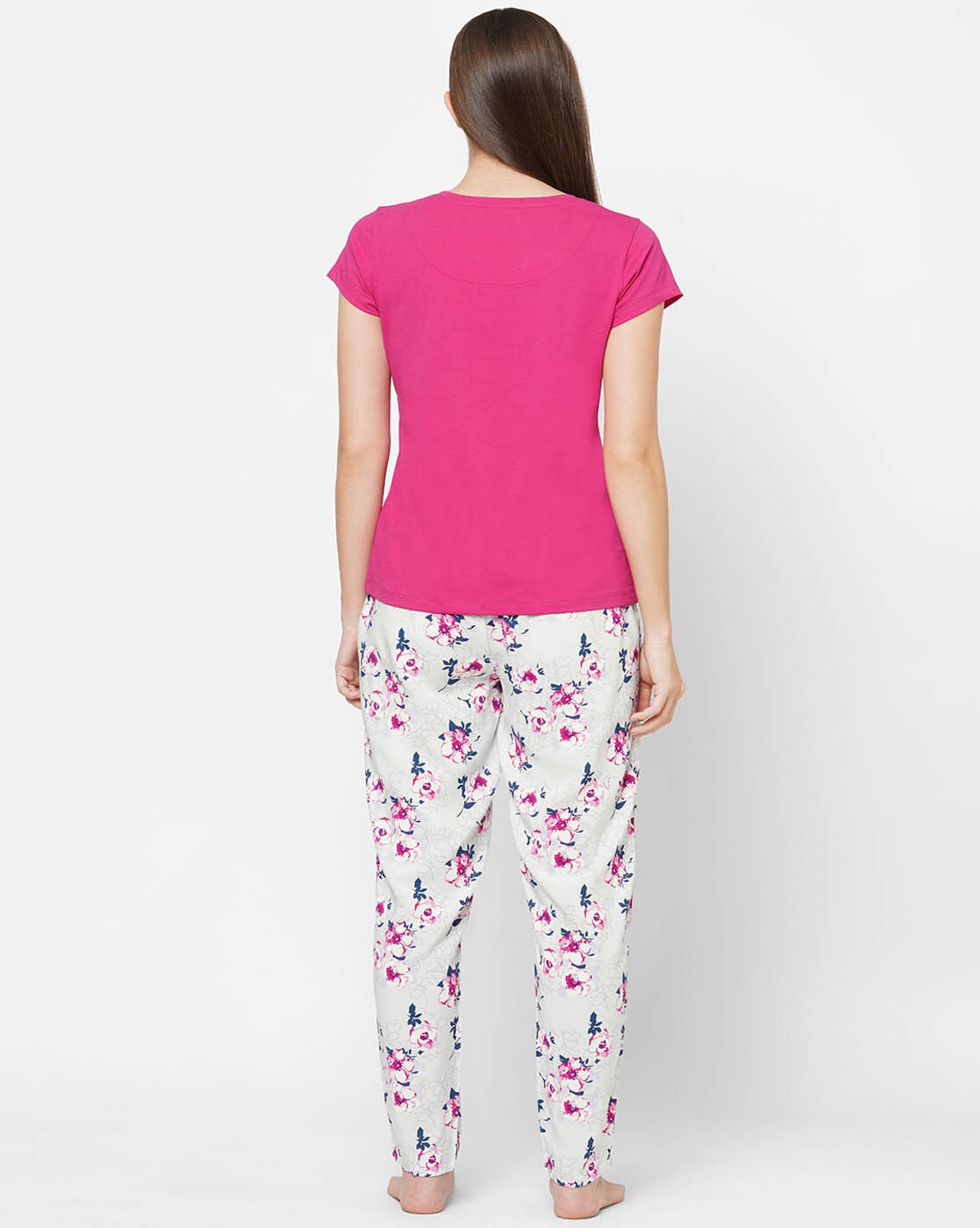 Lucky Brand Women's Pajamas Tee Tank Short Pant 4 pcs Set XXL Pink Floral  A13-63