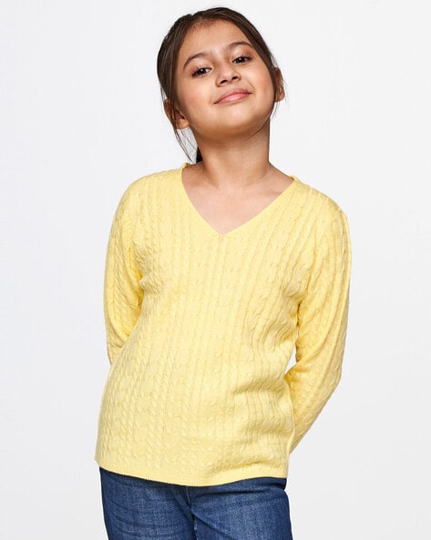 V neck hotsell sweater girls