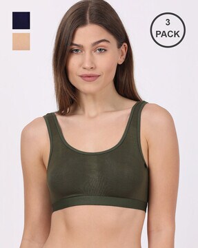 HANRO, Military green Women's Bra