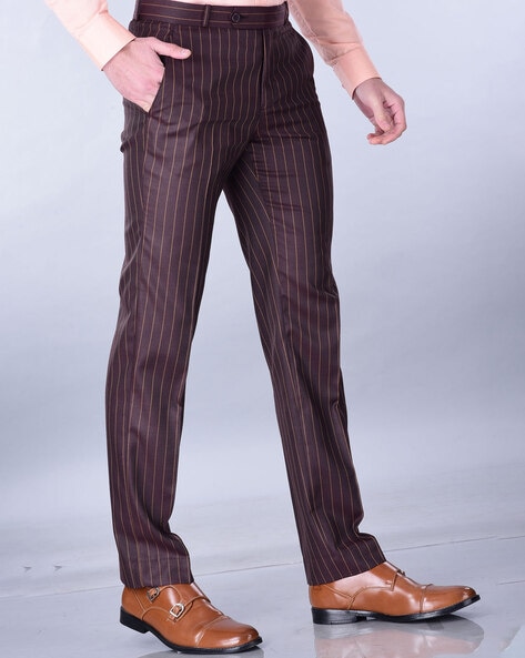 Buy Brown Trousers & Pants for Men by Fabindia Online | Ajio.com