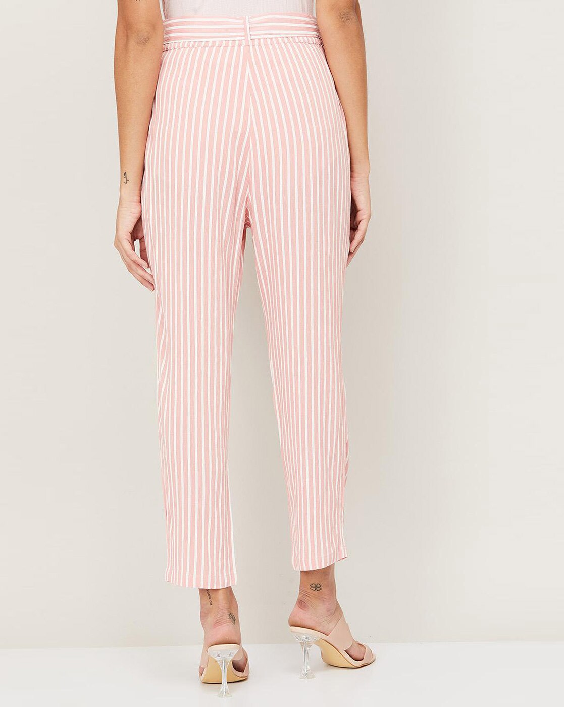 Pink Striped Pants