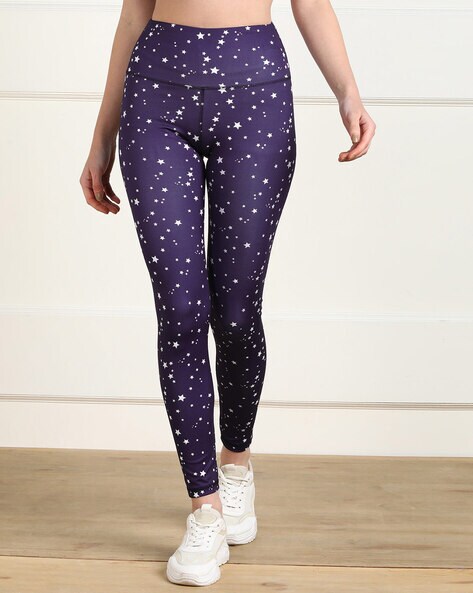 Star print 2024 gym leggings