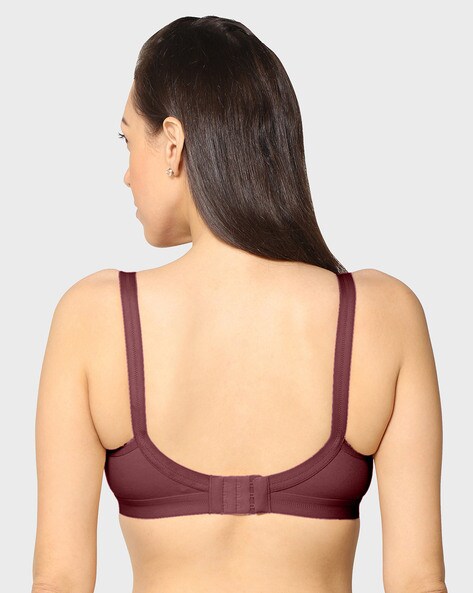 Solid Non-Padded Full-Coverage Bra