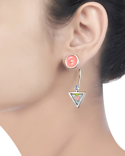 Buy Tribe Amrapali Chandrika Lotus Chakra Earrings online