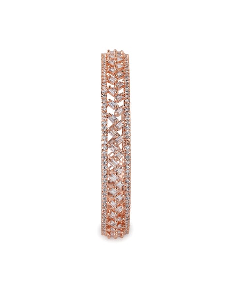 14KT Rose Gold Diamond Sloan Bangle Bracelet – Anne Sisteron