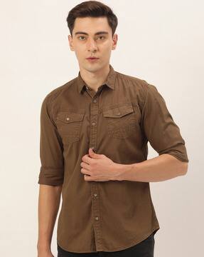 Buy Brown Shirts for Men by iVOC Online 