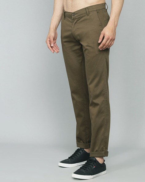 discount 93% C&A Chino trouser WOMEN FASHION Trousers Chino trouser Straight Green 48                  EU 