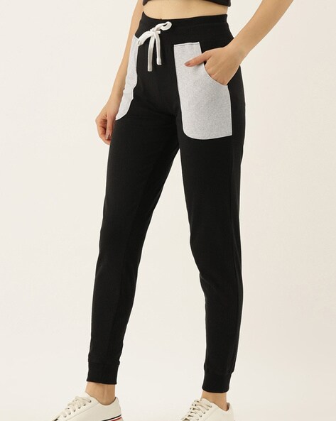 Buy Black Track Pants for Women by Campus Sutra Online