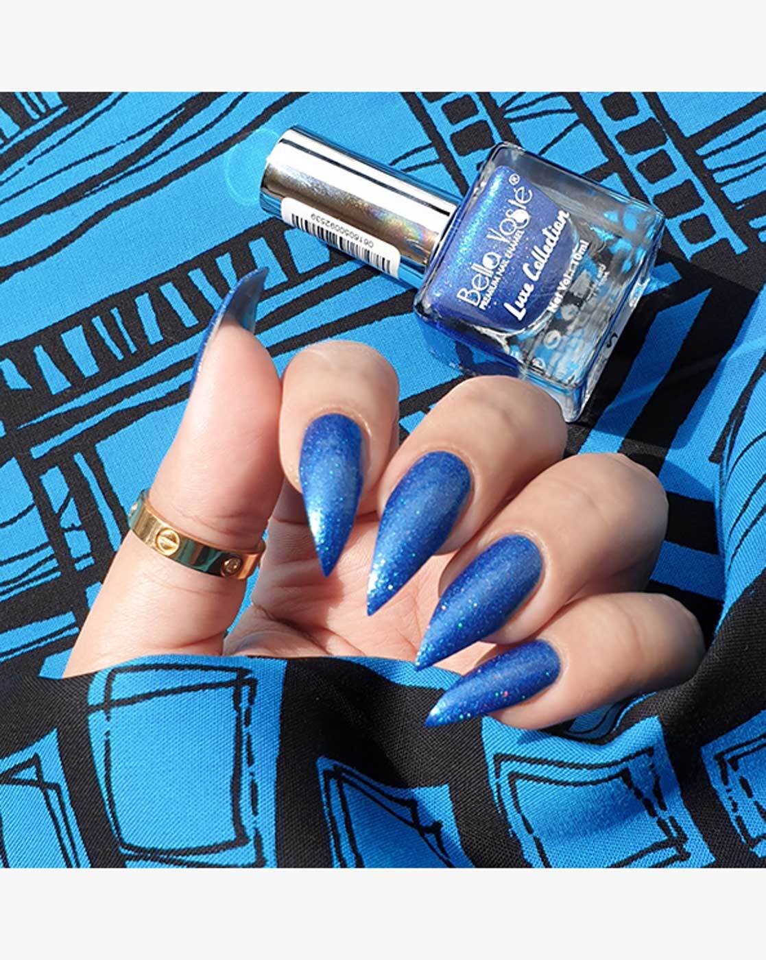 Buy Vibrant Royal Blue 412 Nails for Women by Bella Voste Online 
