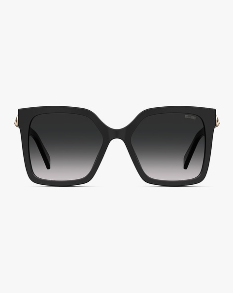 Women's Plastic Square Sunglasses - A New Day™ Black