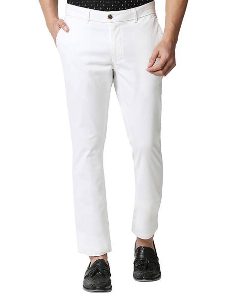 Buy White Trousers \u0026 Pants for Men by 