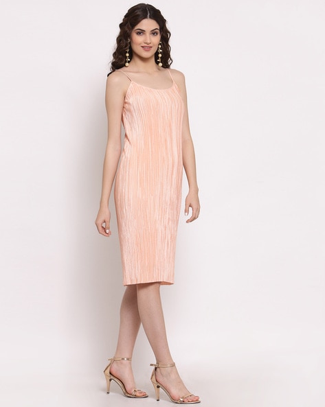 Peach hotsell striped dress