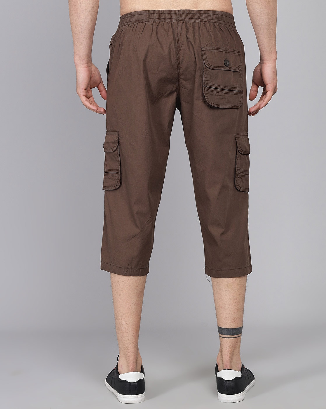 Men 3/4 Cropped Pants Military Cargo Shorts Combat Outdoor Work Bottoms |  Fruugo NO