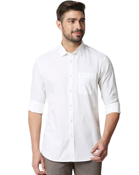 Slim Fit Shirt with Patch Pocket