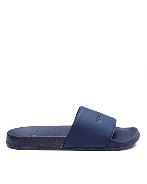 Lacoste discount slides blue