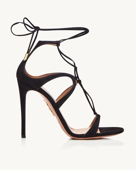 Buy Black Heeled Sandals for Women by Aquazzura Online Ajio