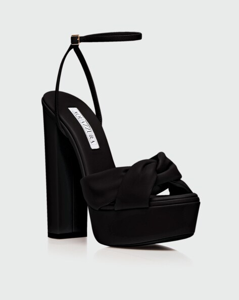 Clementine - Black Platform Heels – Prologue Shoes
