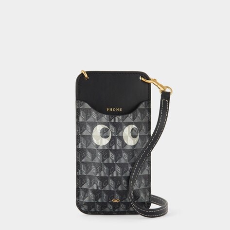 Buy Anya Hindmarch Phone Pouch On Strap Eyes I Am A Plastic Bag in ...