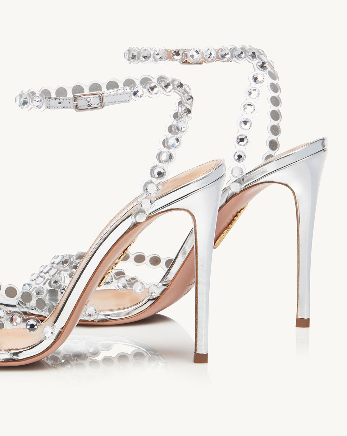 Buy Silver Heeled Sandals for Women by Aquazzura Online Ajio