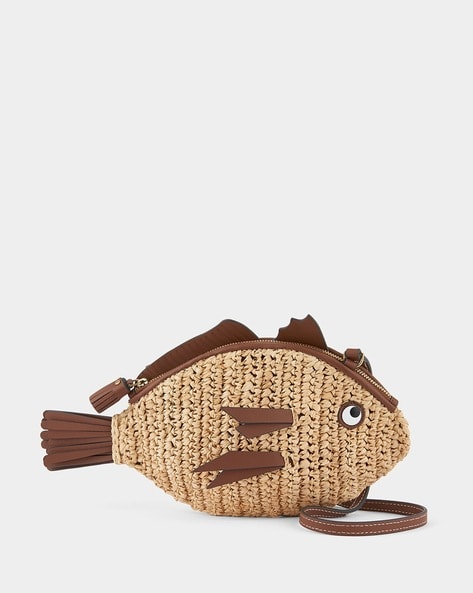 Fish Design Sling Bag with Adjustable Strap