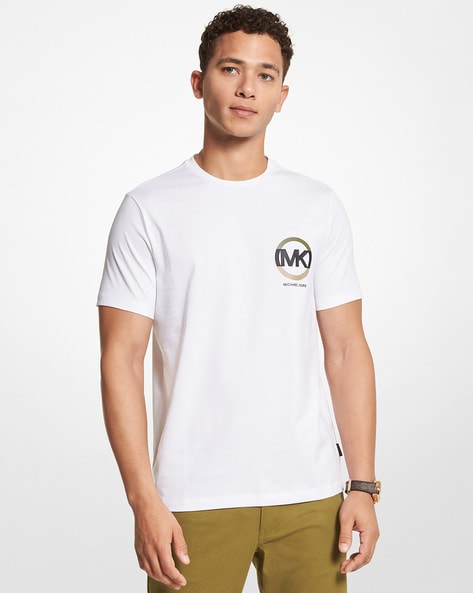 Logo Charm Cotton Jersey Tshirt  Michael Kors