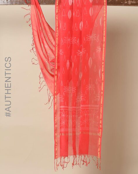 Shibori Tie & Dye Pure Chanderi Dupatta Price in India