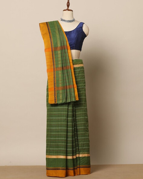 Narayanpet Sarees - Temple Teal – STUDIO PEHEL