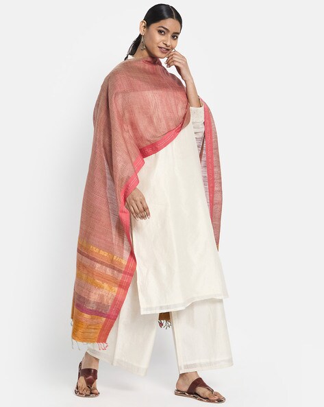 Striped Silk Dupatta Price in India