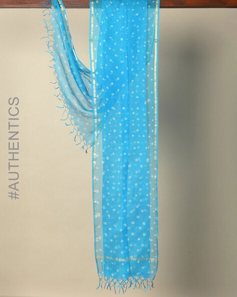 Pure Silk Khatan Tie & Dye Bandhani Dupatta Price in India