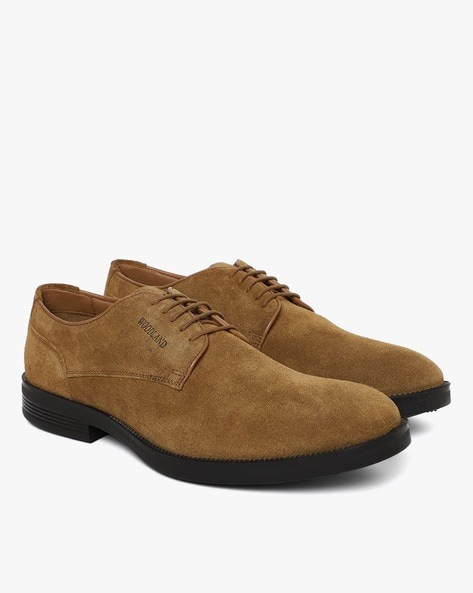 Woodland camel deals derby shoes