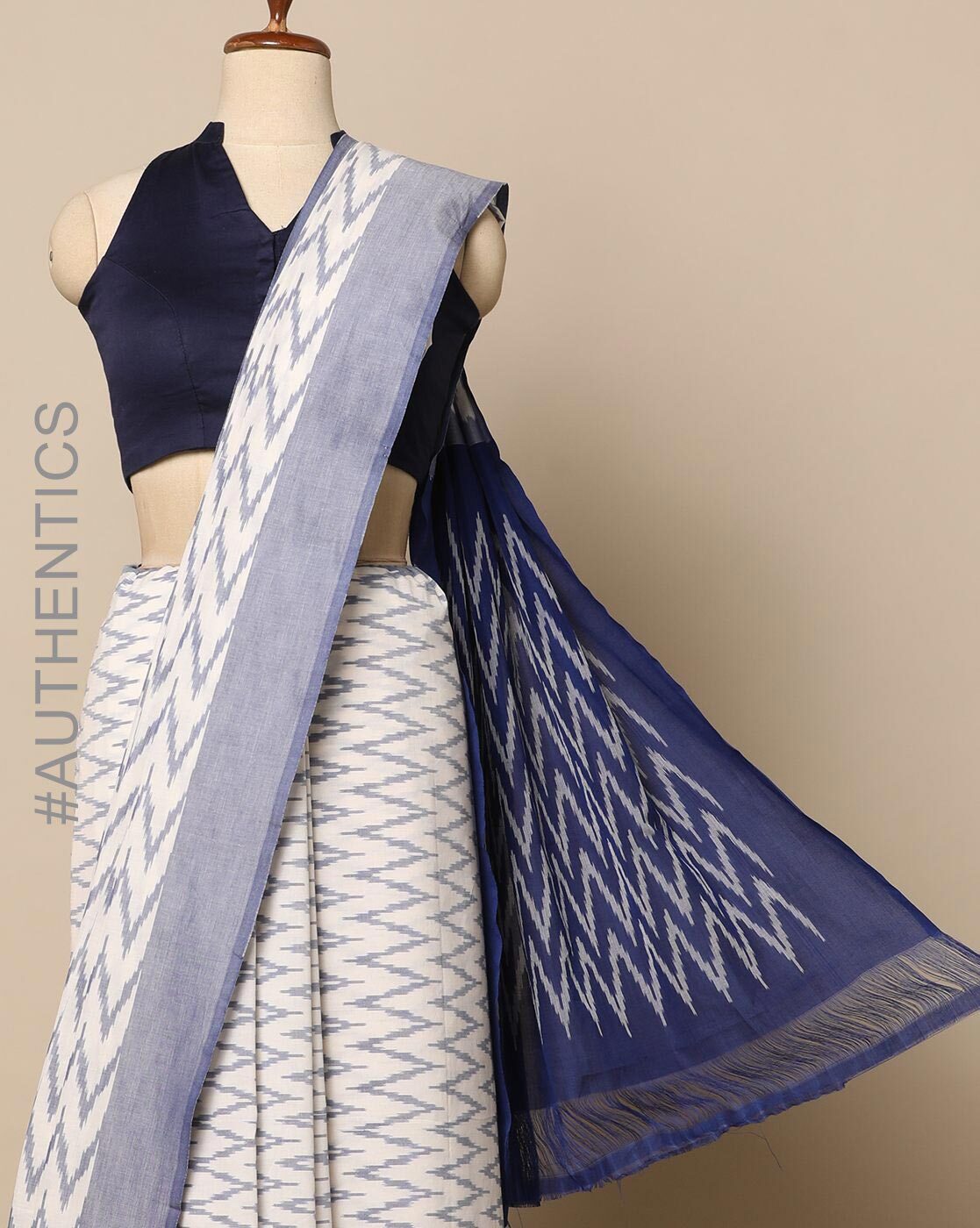 Buy Khaki Sarees for Women by Indie Picks Online | Ajio.com