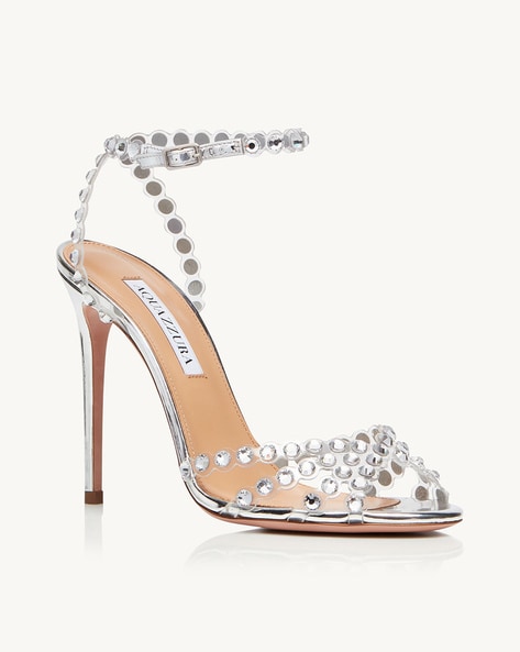 Aquazzura silver sandals new arrivals