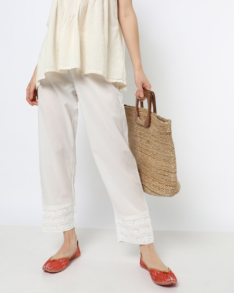 Buy White Pants for Women by AVAASA MIX N' MATCH Online