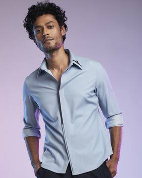 Buy Camessi Solid Regular Fit Shirt 