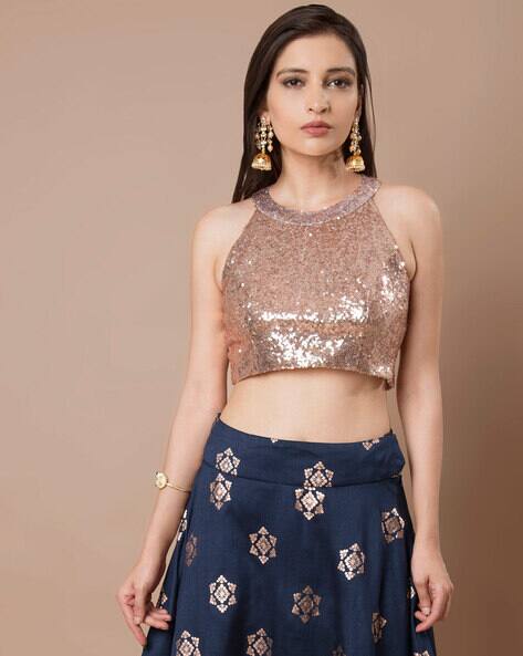 Buy Gold Shirts, Tops Tunic for Women by Indya Online